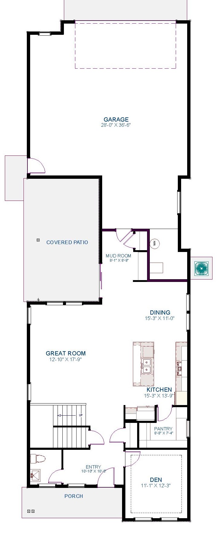 Norland2239 Flr1 Rendering Biltmore Co. Meridian Idaho Home Builder